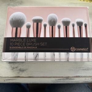 BH Cosmetics 10 Piece Marble Luxe Makeup Brush Set New In Box!!